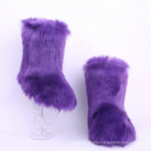 Superstarer 2020 New Desigern Colorful Winter Boots Women Kids Thigh High Snow Faux Fox Fur Boots